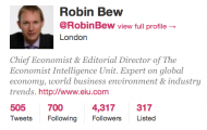 Robin Bew Twitter