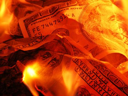 burning money burning money