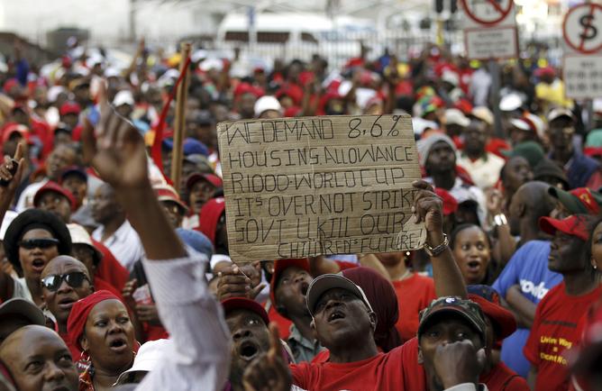 Public service worker growth is exploding in South Africa. Public service worker growth is exploding in South Africa.