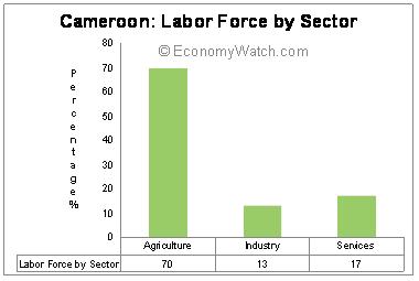 Cameroon: Labor Force by Sector