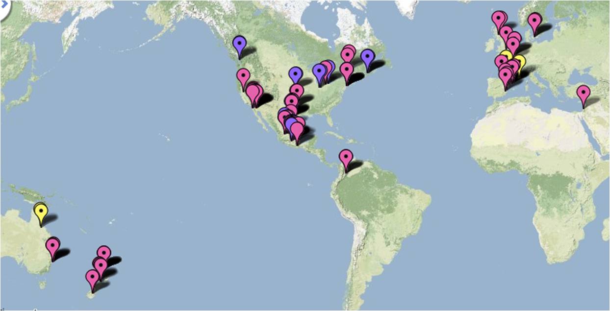 Swine Flu Outbreak Map - 27 April 2009