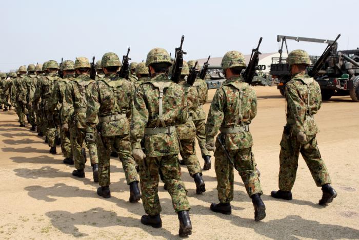 Japan's male dominated army is one of many gender issues. Japan's male dominated army is one of many gender issues.