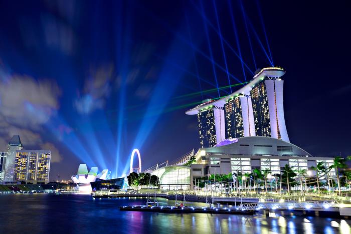 Singapore has become a global financial hub. Singapore has become a global financial hub.
