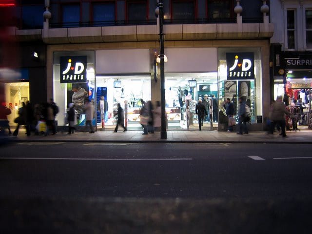 jd sports storefront