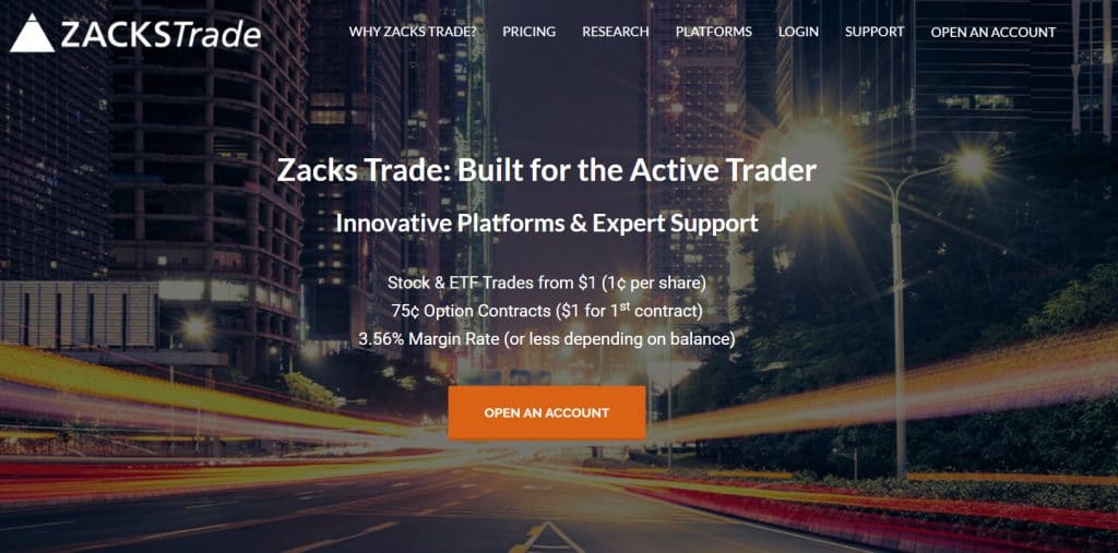 Zacks Trade Stock Broker