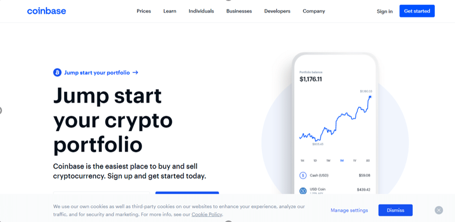 Buy MANA at Coinbase