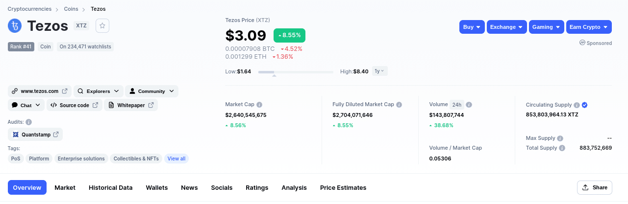 how to buy tezos in the uk