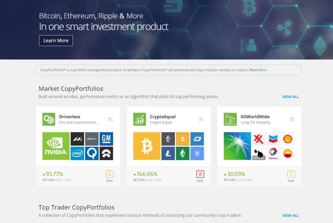 eToro copyportfolio