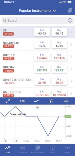 Plus500 mobile trading app