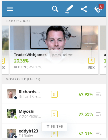 etoro copy trading features