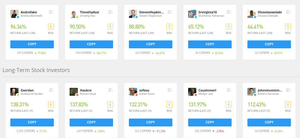 copy trading eToro