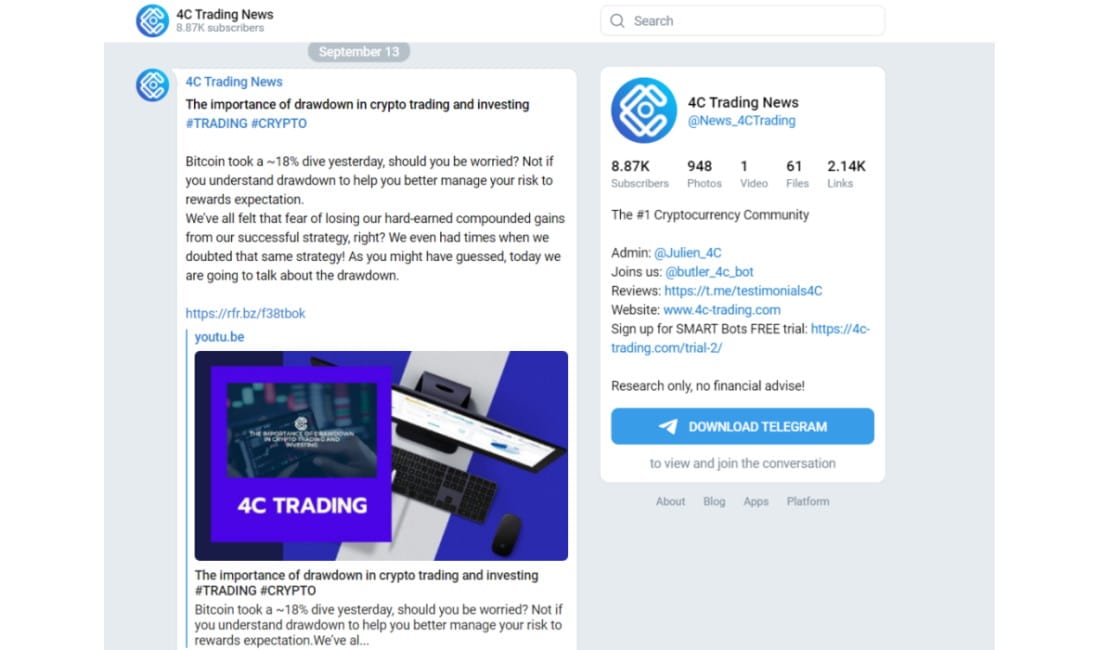 4C Trading Telegram Group