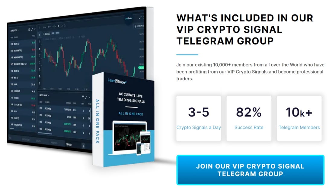 Crypto Signals Provider Learn2Trade success rate 82%