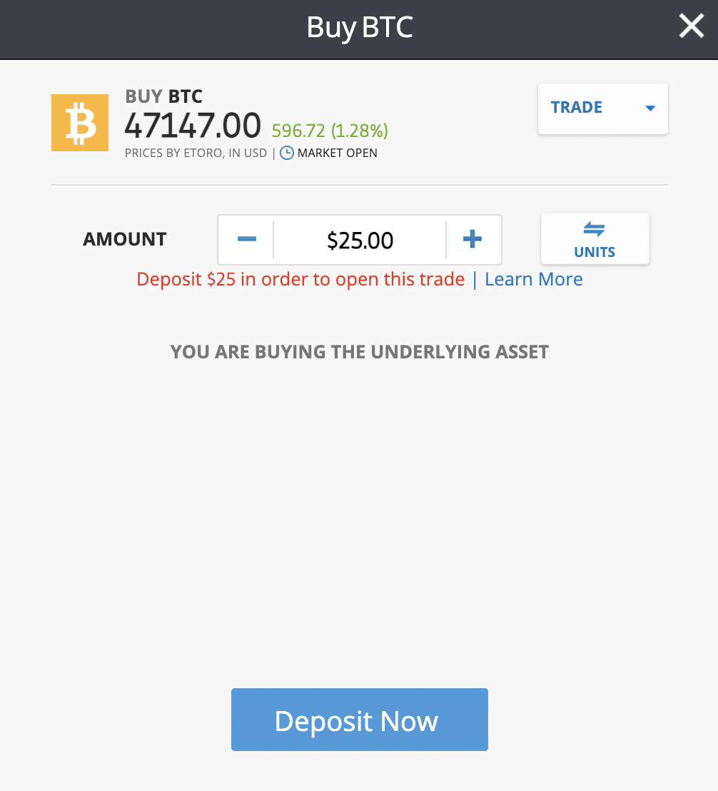 bitcoin etoro