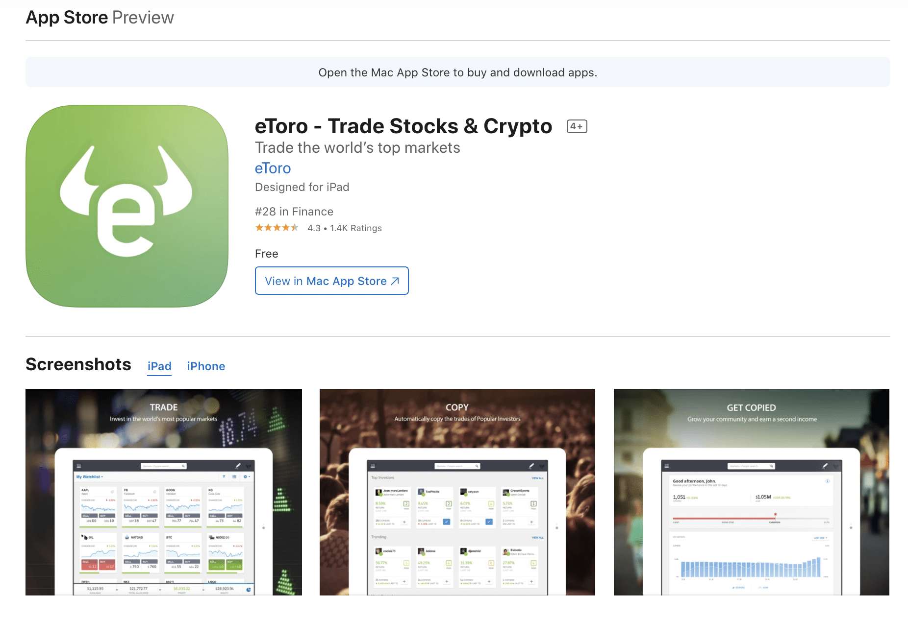 ETORO APP