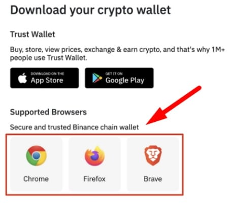 Binance download Trust wallet