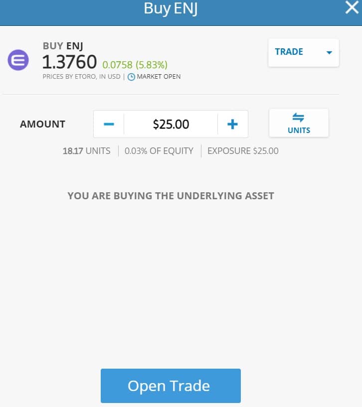 invest in enjin etoro