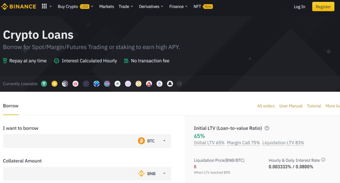 Best Bitcoin Loans with the top-rated crypto exchange Binance