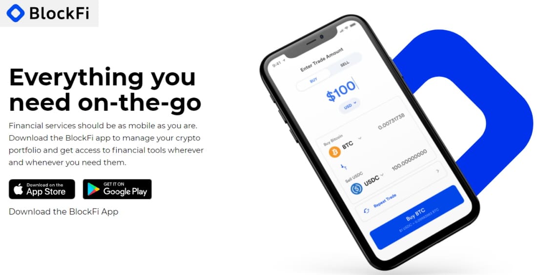 Best Bitcoin Loans with the BlockFi mobile app