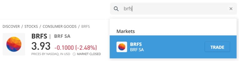 Search for BRFS
