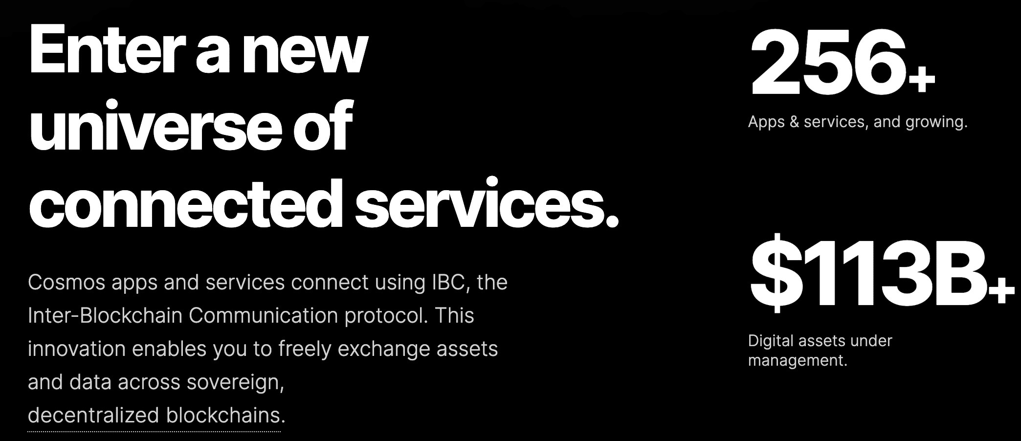 COSMOS blockchain ecosystem