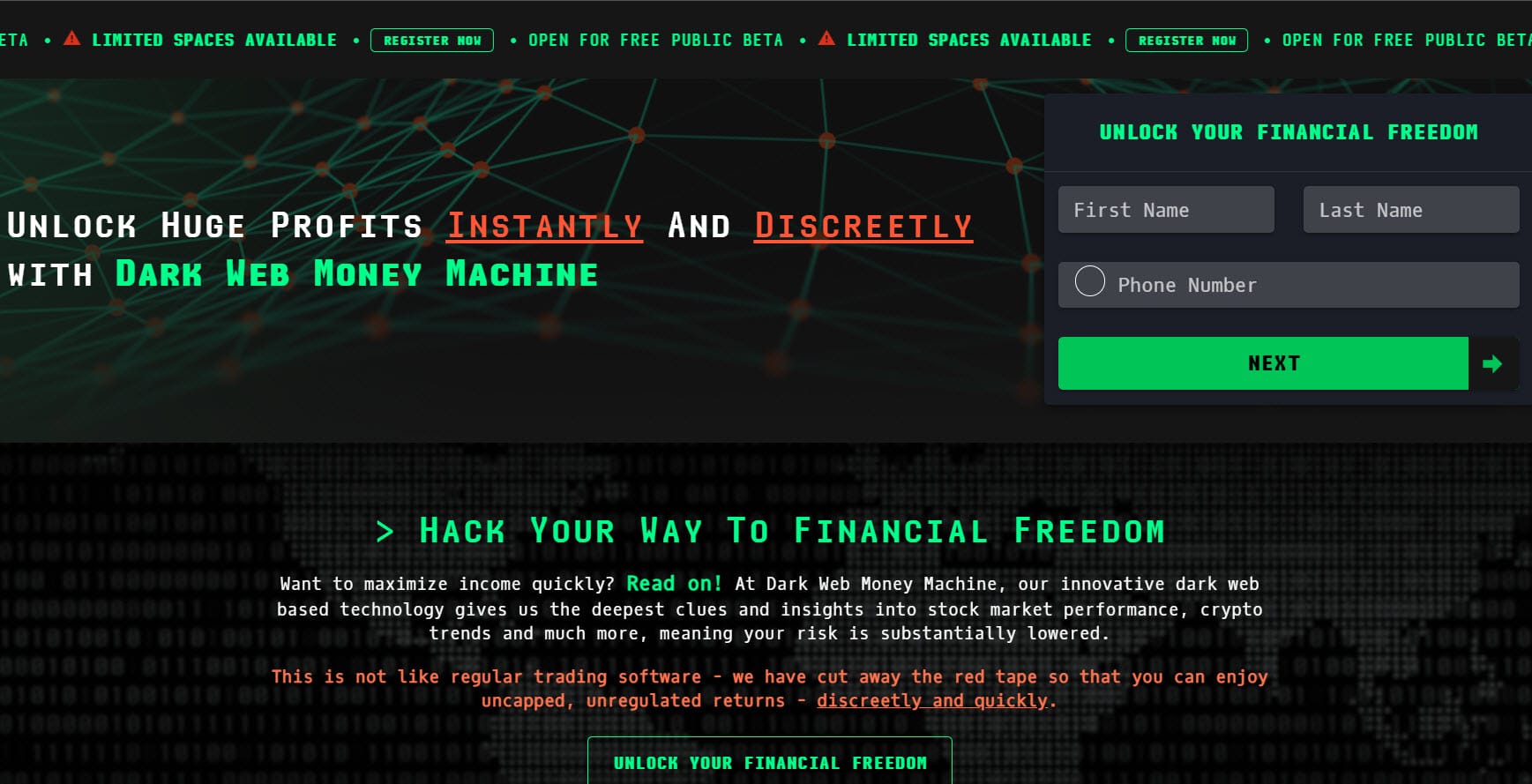 Dark Web Money Machine