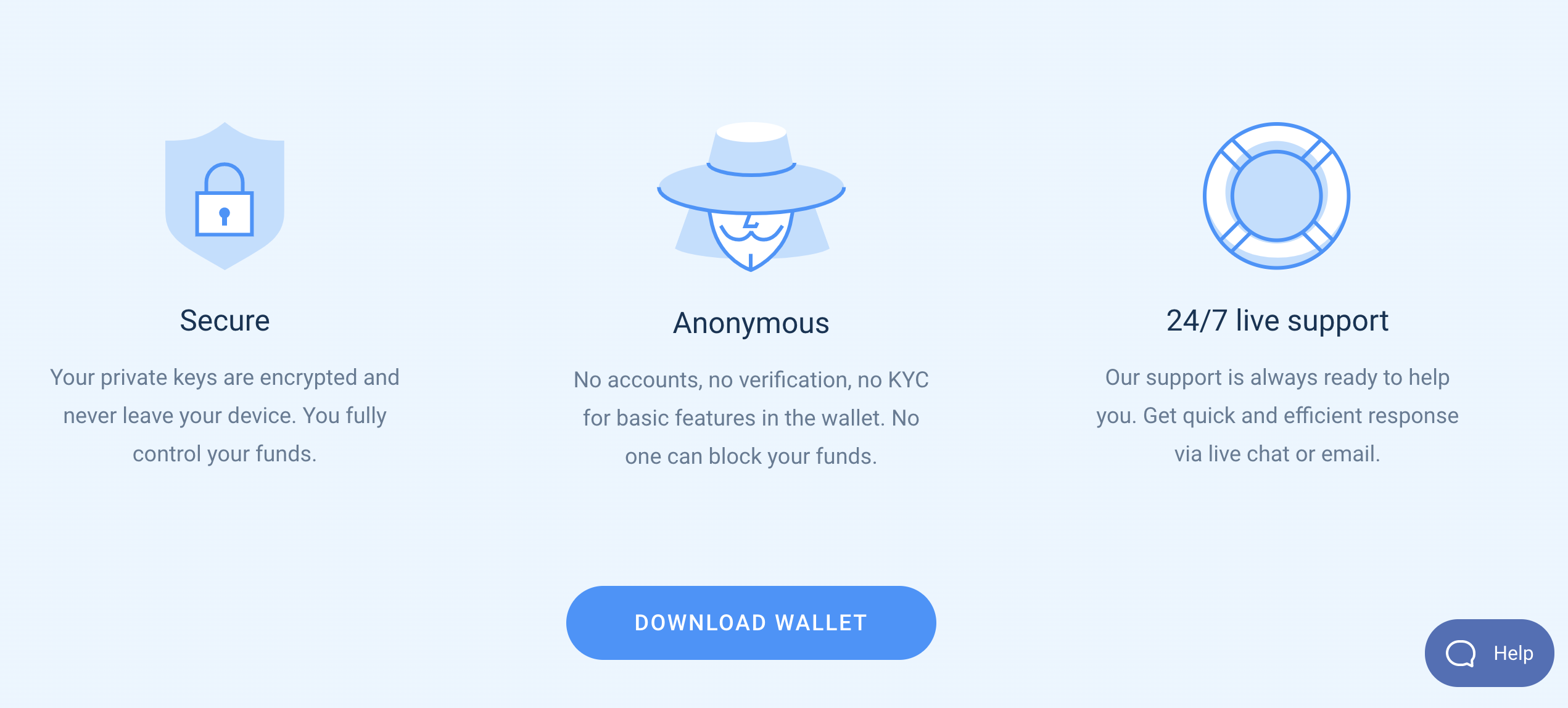 Atomic wallet security