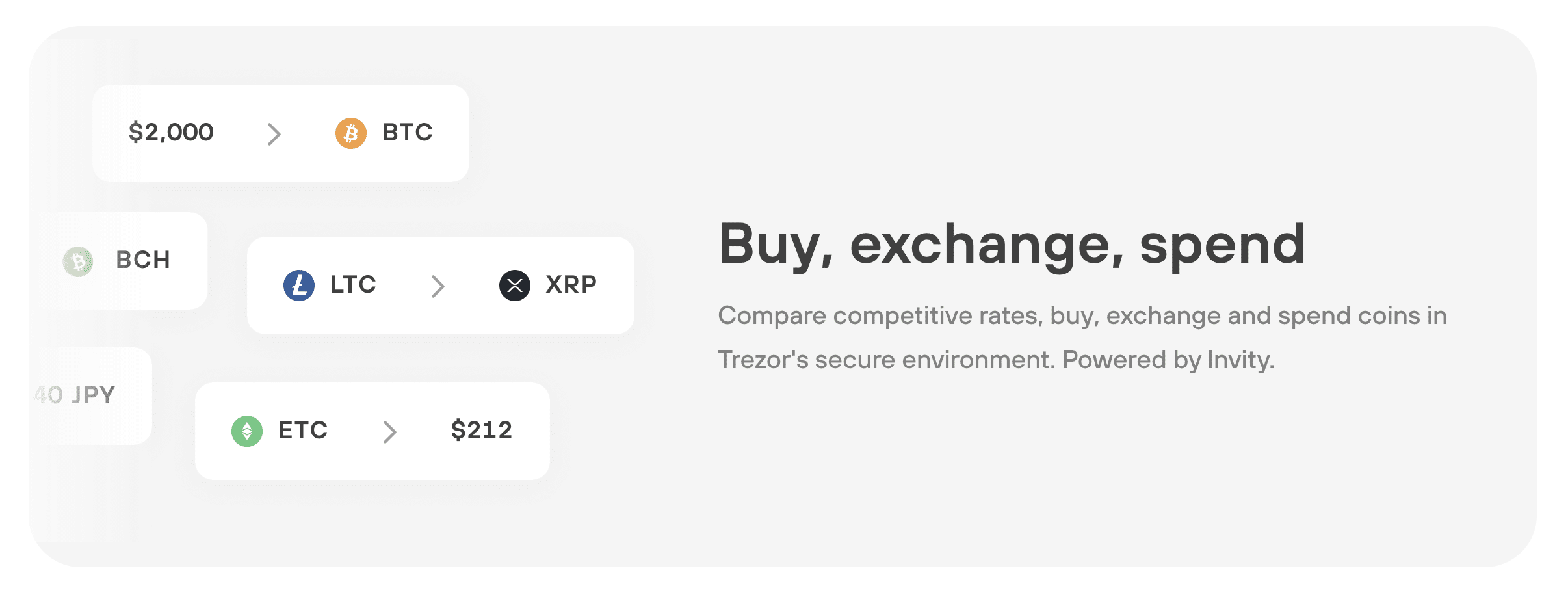 Trezor Wallet features