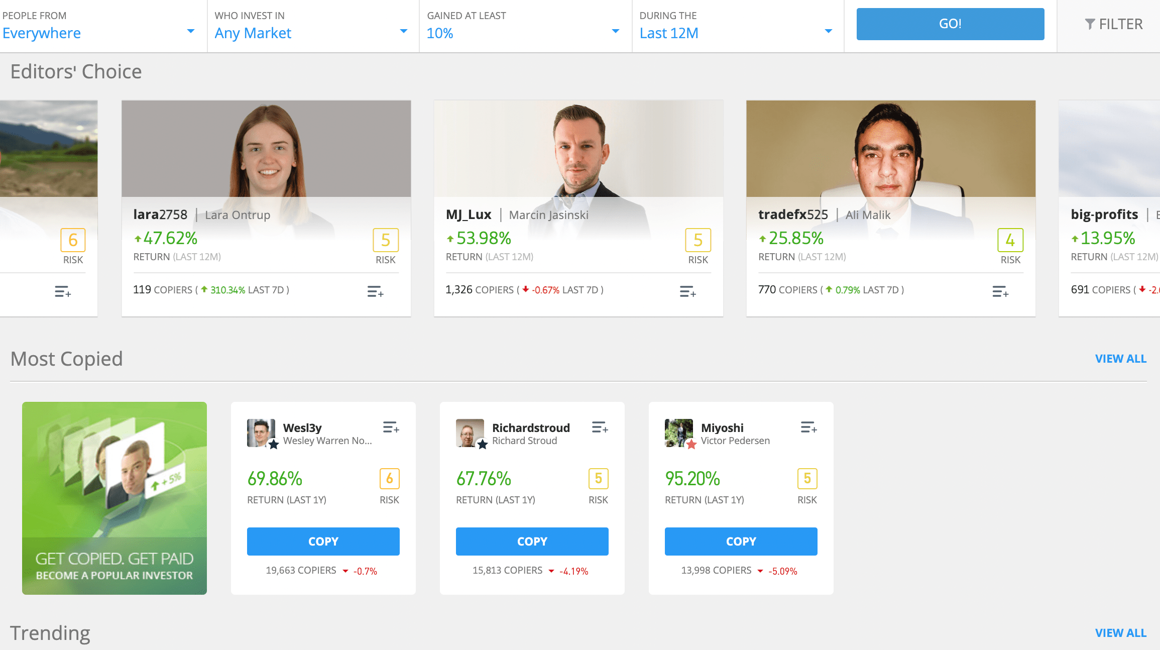 etoro copy portfolio