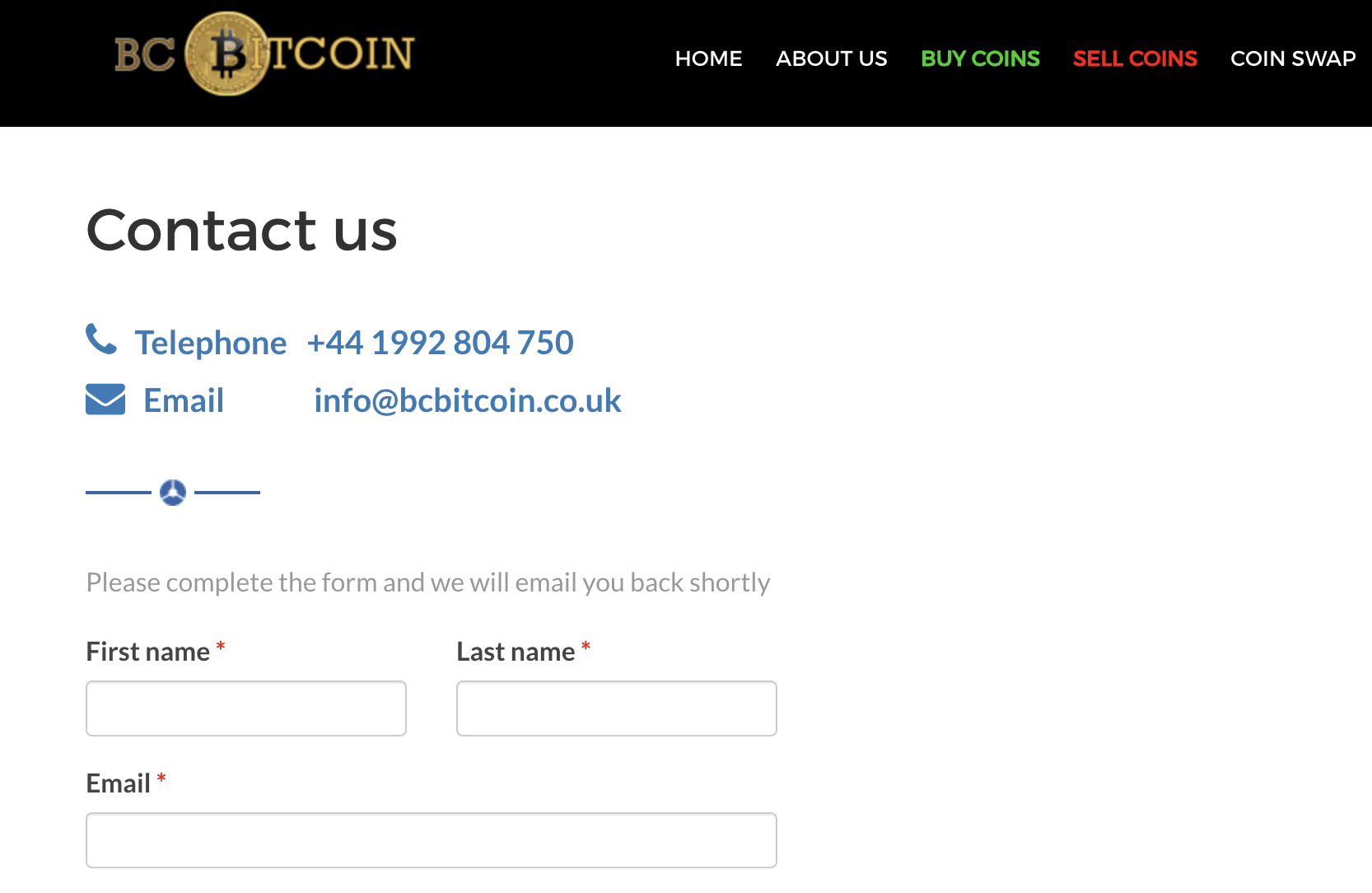 Bc Bitcoin customer service