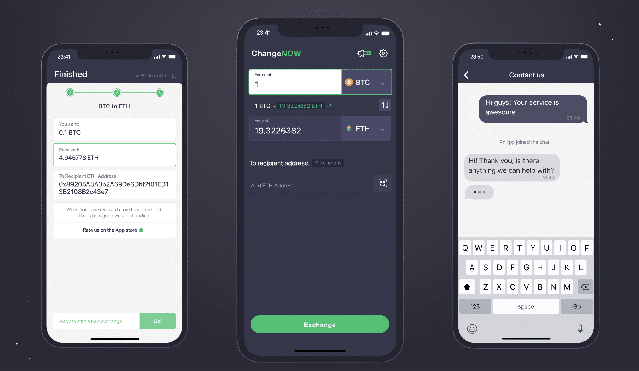 ChangeNOW mobile