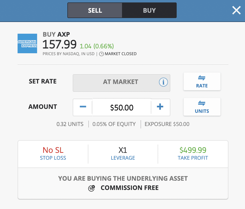 buy amex shares etoro