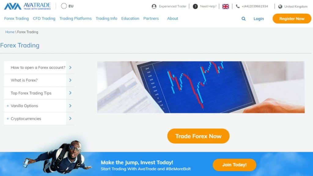 Forex investing with AvaTrade