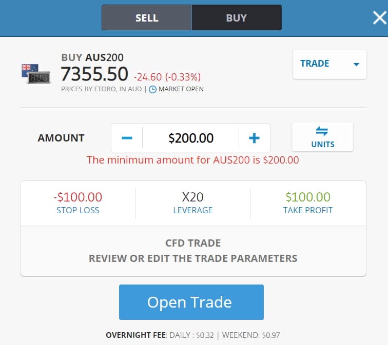 Investing in ASX - eToro CFD trading