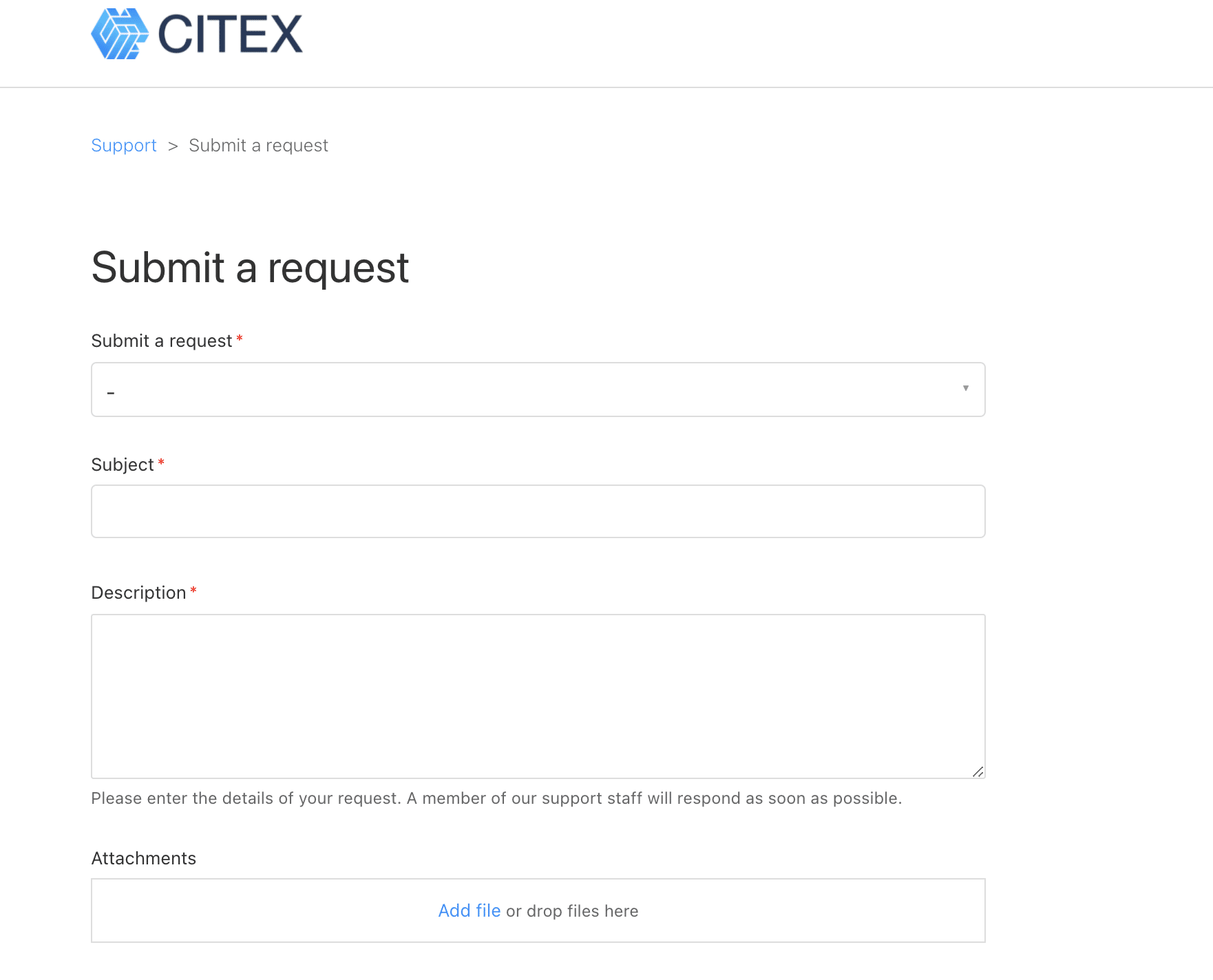 CITEX customer support