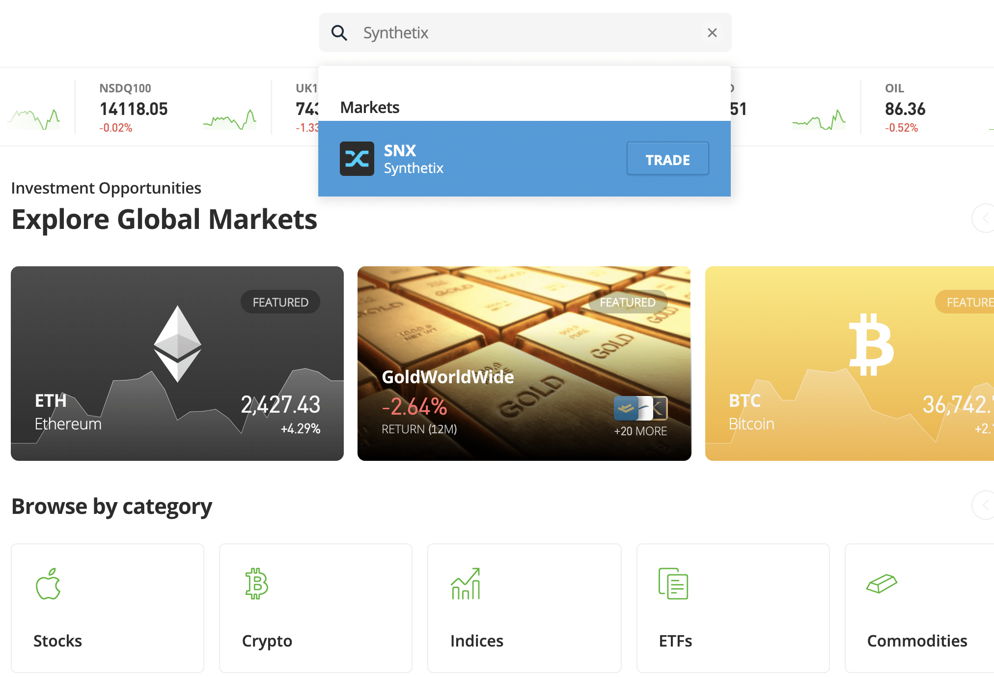 How to buy Synthetix