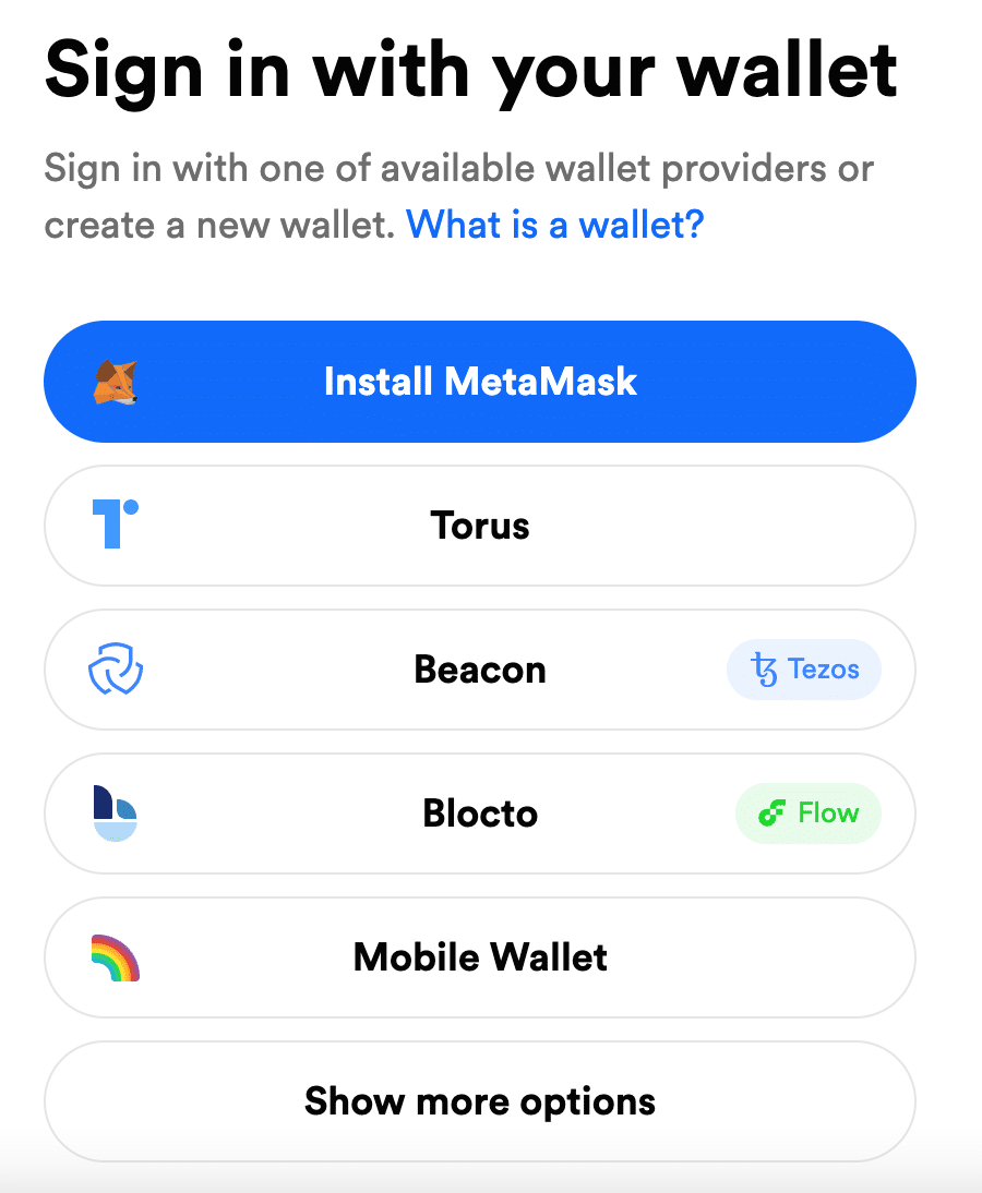 connect wallet