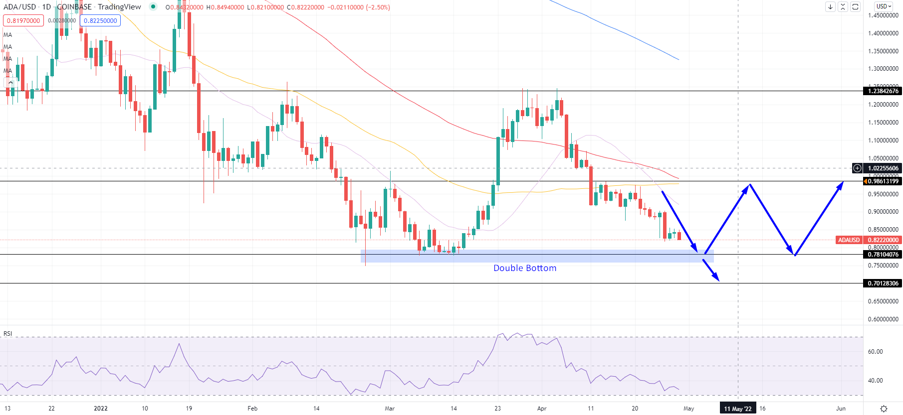 Cardano Daily Price Chart
