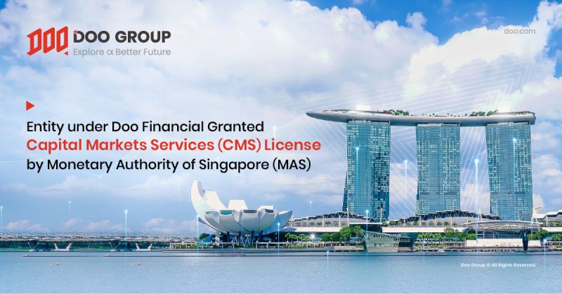 MAS Issues CMS License To Doo Financial's Subsidiary DCM